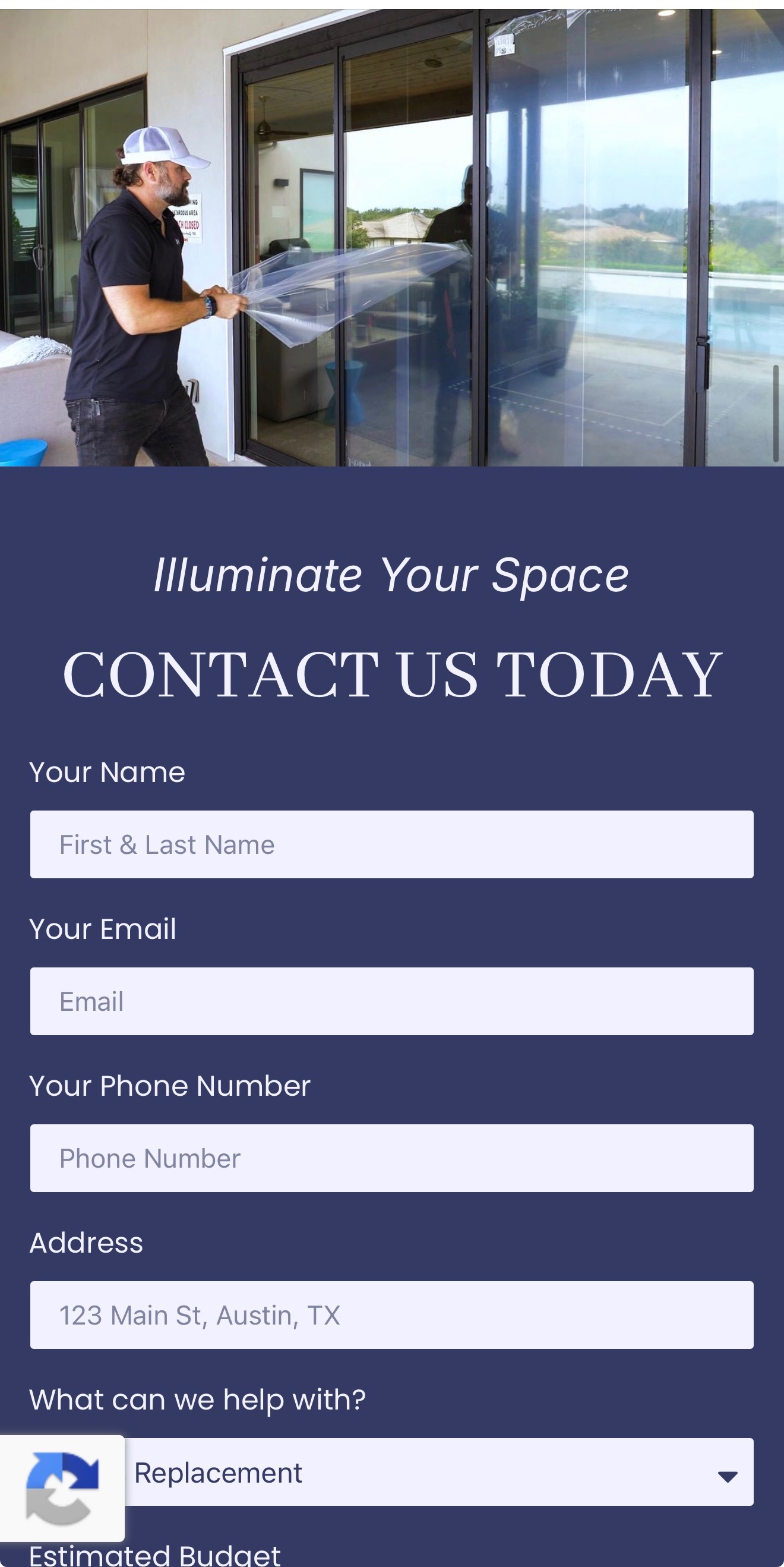 Old Soul Windows & Doors website shown on a phone